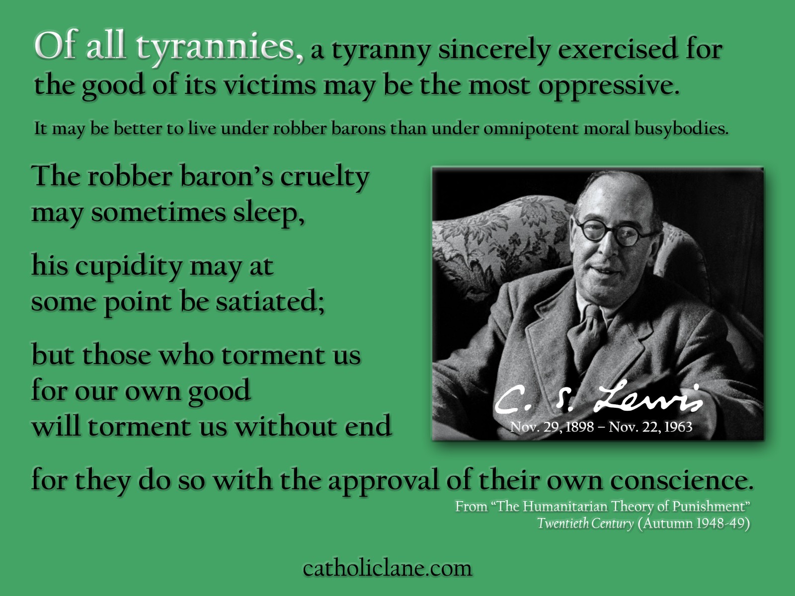 The Tyranny Of
