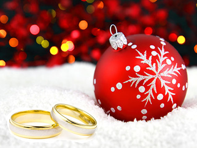 Wedding Rings and Christmas Tree 
