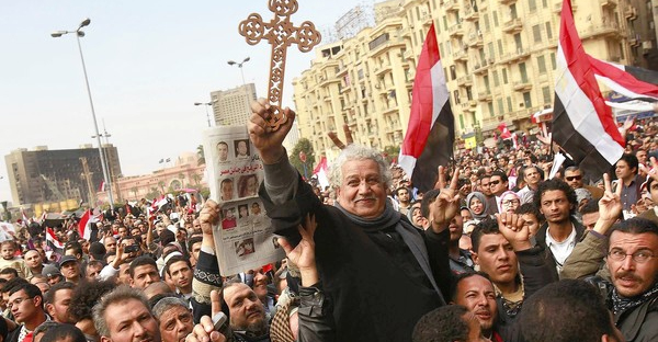 christian egyptian protesters